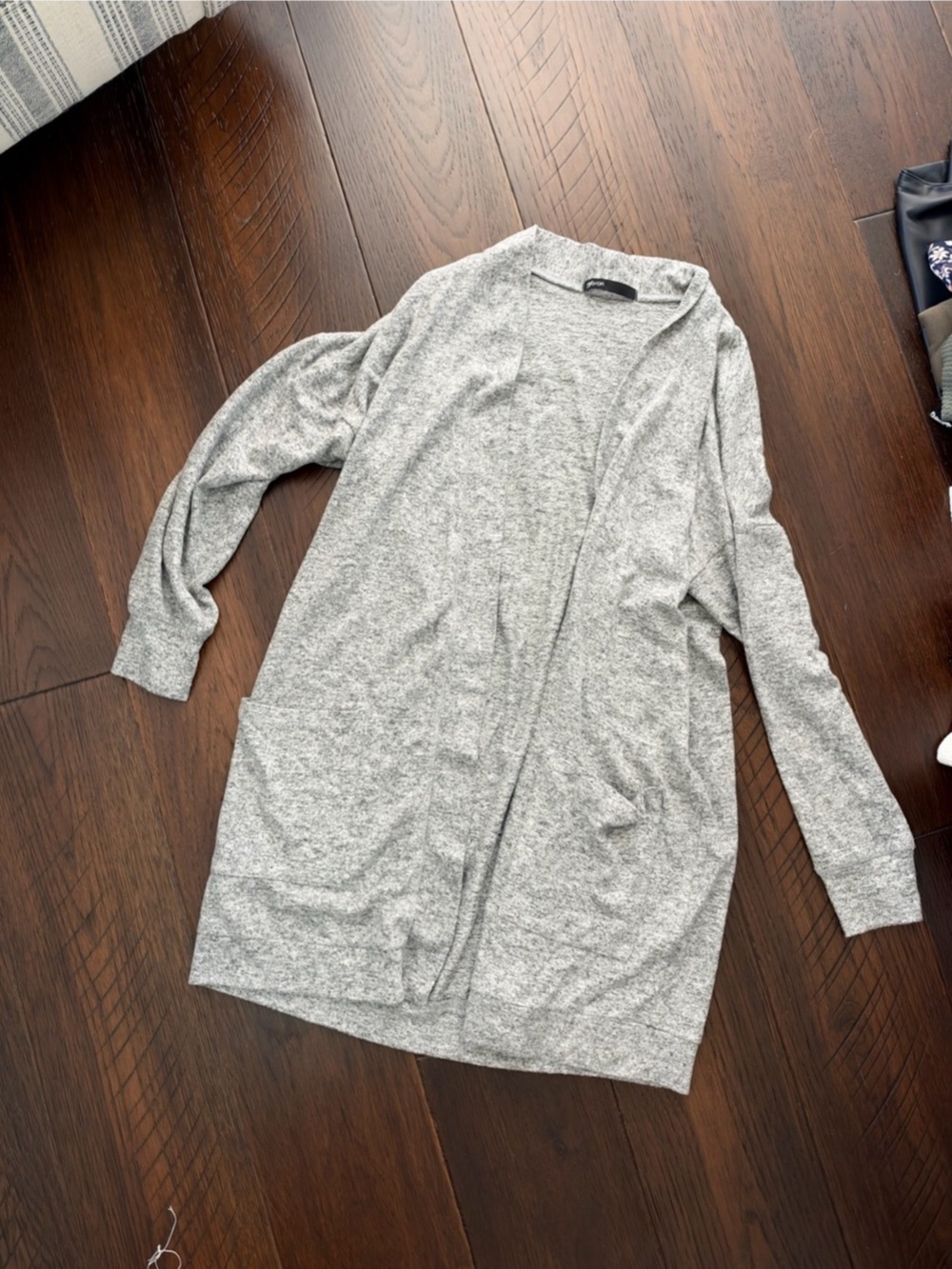 Knit Cardigan Gray